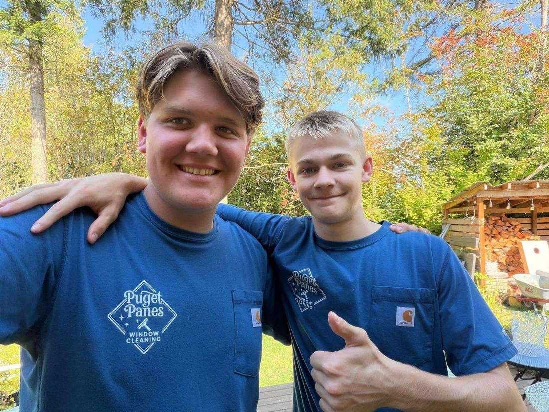 Puget Panes Window Cleaning owner and team member